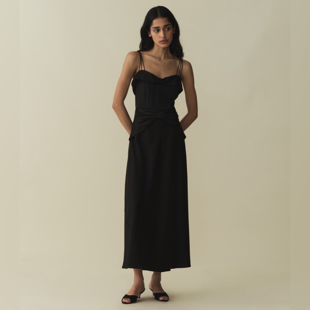 Doen Black Midi Dress